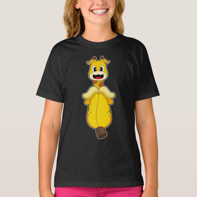 Giraffe Banana T-Shirt (Vorderseite)