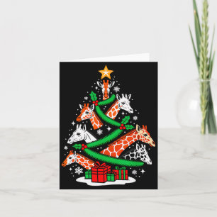 Giraffe Baum Weihnachten Giraffe Liebhaber Xmas Te Karte