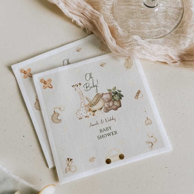 Giraffe & Bear Kinderzimmer Bohemisch Toys Kinderd Serviette (Von Creator hochgeladen)