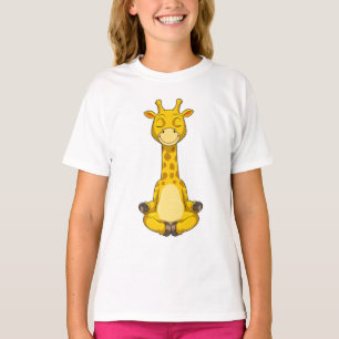 Giraffe bei der Yoga-Meditation T-Shirt