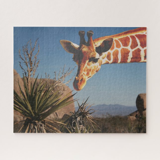 Giraffe bei Joshua Tree Park Reisen Landschaftlich Puzzle (Horizontal)