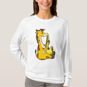 Giraffe bei Musik mit Saxophone.PNG T-Shirt