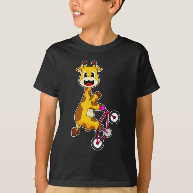 Giraffe Bicycle T-Shirt (Vorderseite)