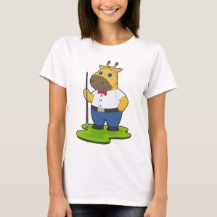 Giraffe Billard Queue Sport T-Shirt