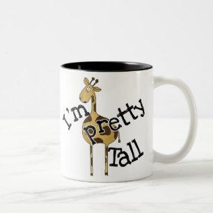 Giraffe bin ich hübsches hohes zweifarbige tasse