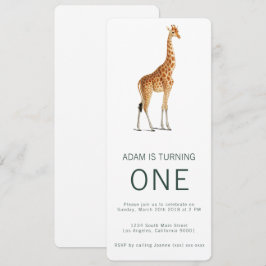 Giraffe Birthday Einladung