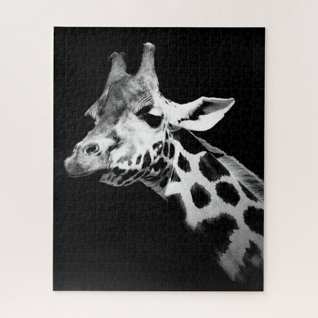 giraffe black and whit puzzle (Vertikal)