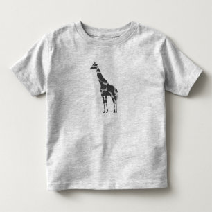 Giraffe Black und Gray Silhoutte Kleinkind T-shirt
