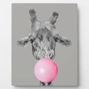 Giraffe-Blase Fotoplatte