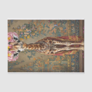 Giraffe Blossoms Seidenpapier