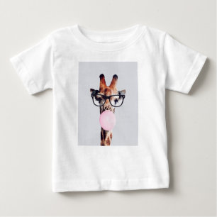 Giraffe Blowble-Kaugummi-T - Shirt