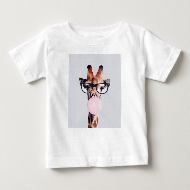 Giraffe Blowble-Kaugummi-T - Shirt (Vorderseite)