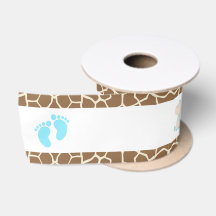Giraffe Blue Boy Baby Shower