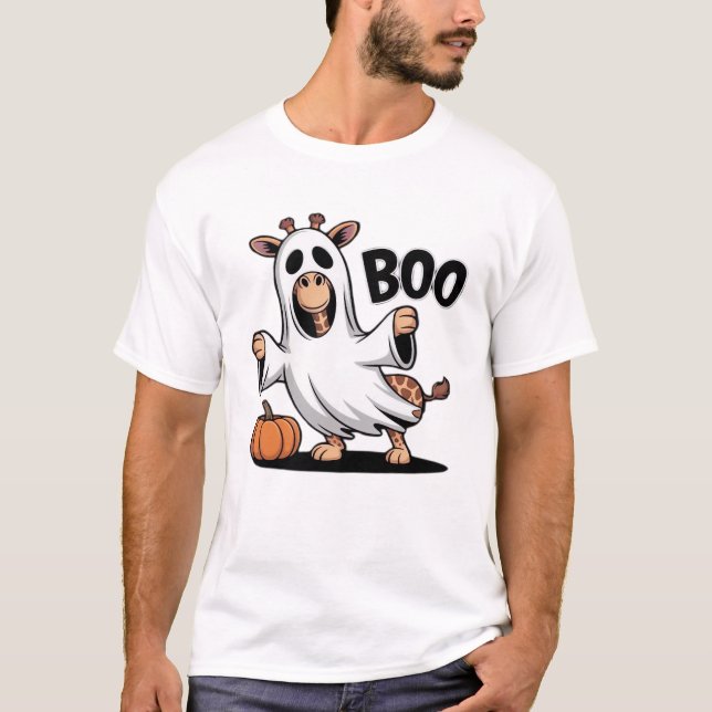 Giraffe Boo Halloween Classic T-Shirt_2 T-Shirt (Vorderseite)