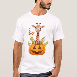Giraffe Boo Halloween Klassiker T-Shirt_8 T-Shirt