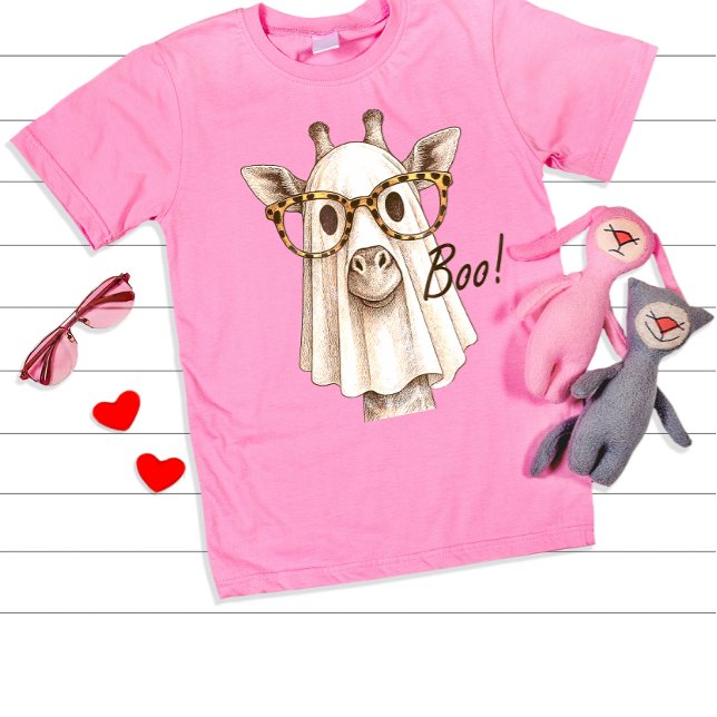 Giraffe Boo Halloween Kostüme Männer Frauen Mädche T-Shirt (Von Creator hochgeladen)