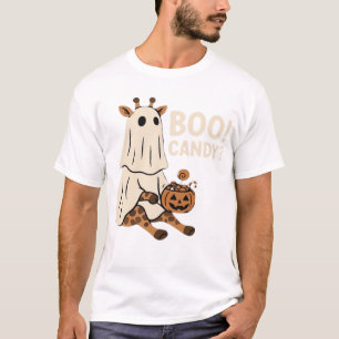 Giraffe Boo Halloween Lustiger Kostüm Tierliebhabe T-Shirt