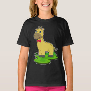 Giraffe Bow Krawatte T-Shirt