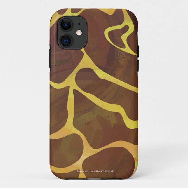 Giraffe, braun und gelb Case-Mate iPhone hülle (Rückseite)