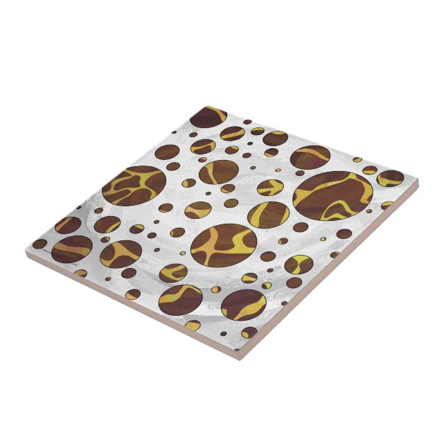 Giraffe, braun und gelb fliese (Seite)