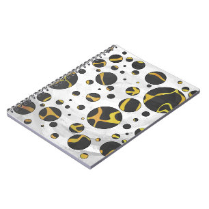 Giraffe, braun und gelb notizblock