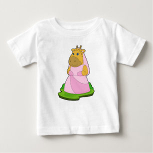 Giraffe Bride Veil Wedding Baby T-shirt