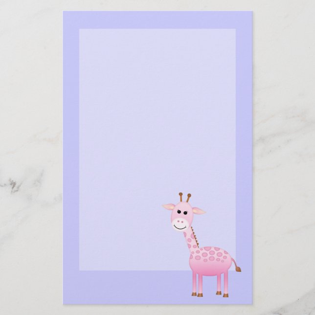 Giraffe Briefpapier (Vorderseite)
