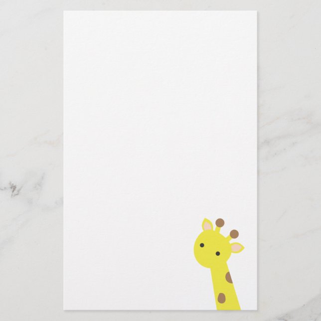 Giraffe Briefpapier (Vorderseite)