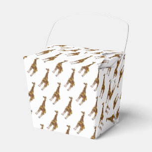 Giraffe Brown und Gelbe Silhouette Geschenkschachtel