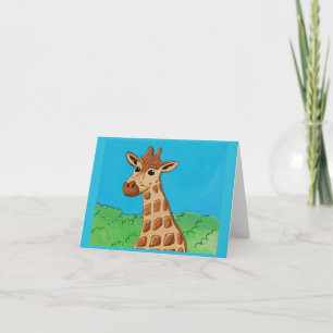 Giraffe by Joel Anderson Small greeting card Karte