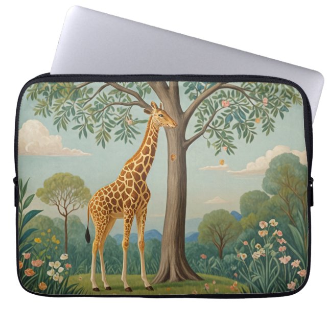 Giraffe-Canopy Laptopschutzhülle (Vorderseite)