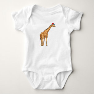 Giraffe Cap Baby Strampler