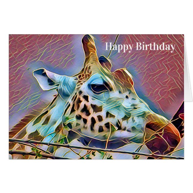 GIRAFFE CARD (Vorderseite (Horizontal))
