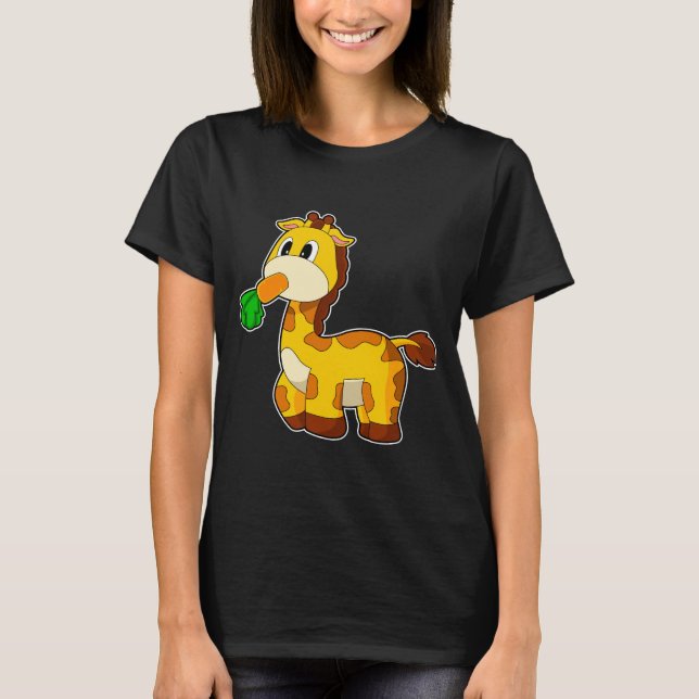 Giraffe Carrot Gemüse T-Shirt (Vorderseite)