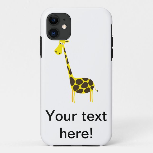 Giraffe Cartoon Case-Mate iPhone Hülle (Rückseite)