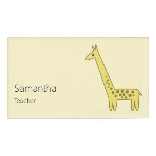 Giraffe Cartoon Namenschild