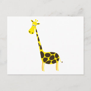 Giraffe Cartoon Postkarte
