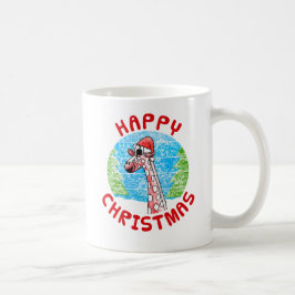 Giraffe Christmas Animal Wildlife Nature Kids Kaffeetasse