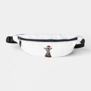 Giraffe Christmas Hat Xmas Bauchtasche