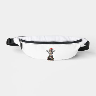 Giraffe Christmas Hat Xmas Bauchtasche