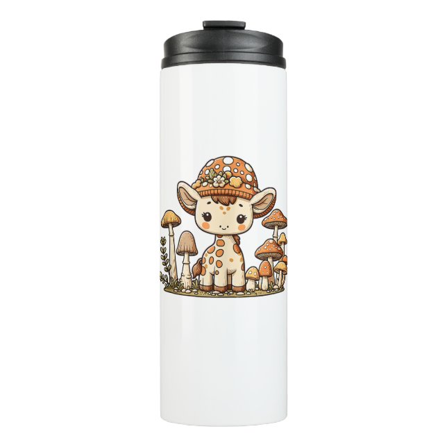 Giraffe Cotattecore Mushroom _1 Thermosbecher (Vorderseite)