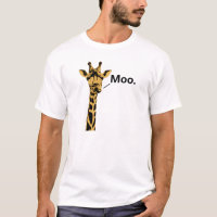 Giraffe Cow Funny T - Shirt