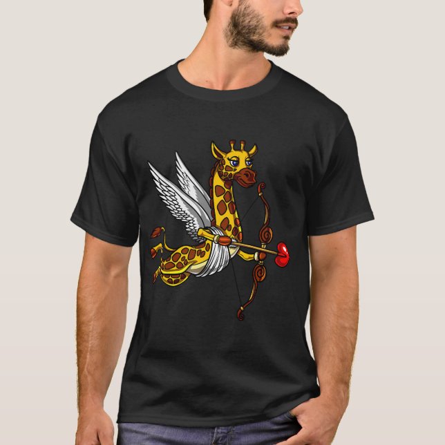 Giraffe Cupido T-Shirt (Vorderseite)