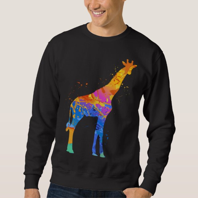 Giraffe Cute Wildlife Animal  Giraffe Graphic Sweatshirt (Vorderseite)