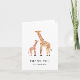 Giraffe Danke-Karte Dankeskarte