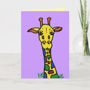 Giraffe Dankeskarte