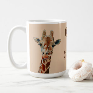 Giraffe das Safari Tier Aquarell Kaffeetasse