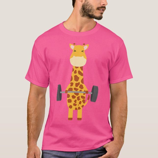 Giraffe Deadlift-Design - Hebegymnastik T-Shirt (Vorderseite)
