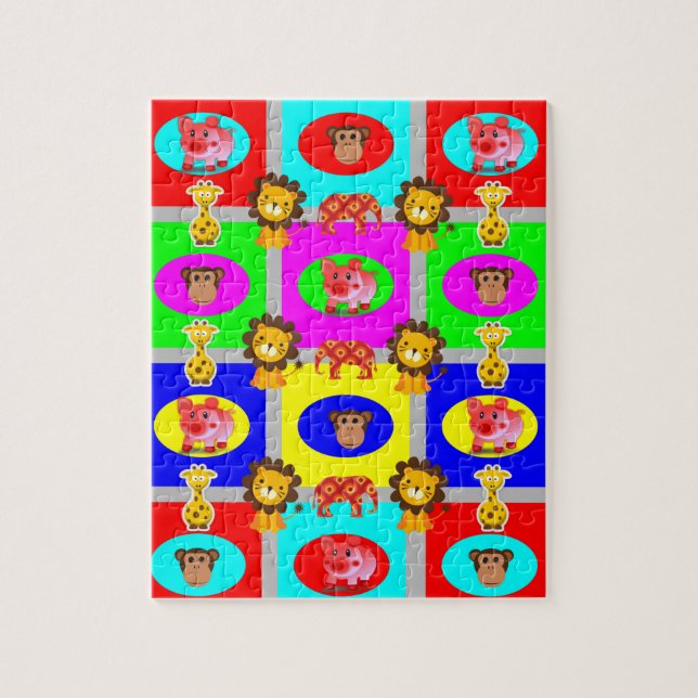 Giraffe Dekoratives Puzzle (Vertikal)