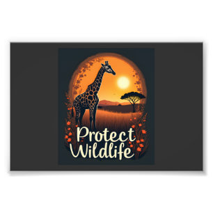 Giraffe der Savanne Tank Top Fotodruck